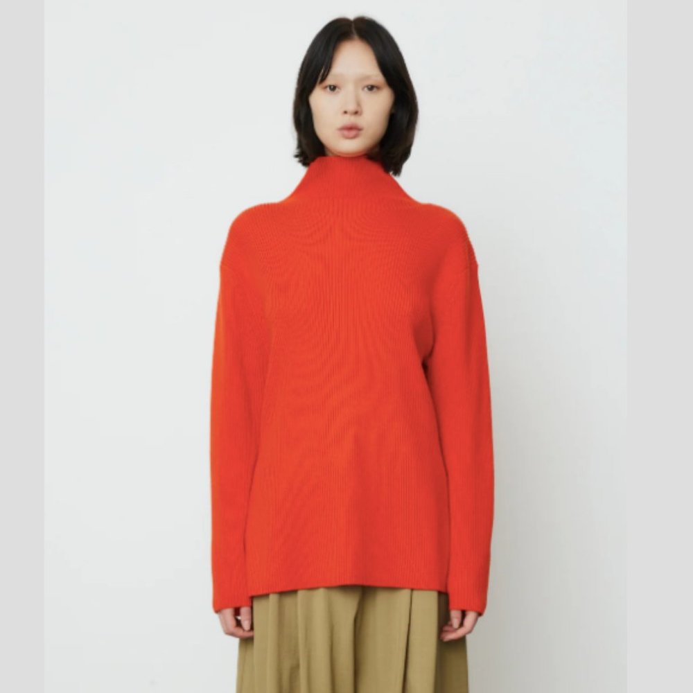 Studio Nicholson Ettore Knit Sweater in Japan Red
